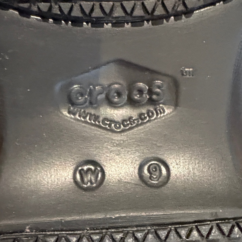 CROCS Black Leopard-Print Work Clogs - image 4